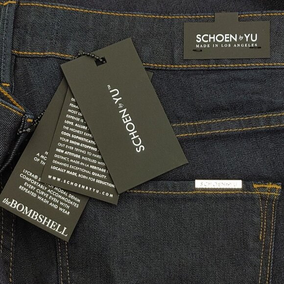 Schoen by Yu Flare Jeans The Bombshell Indigo Blue Women's Sz 29 (34 Ins… - Picture 11 of 13